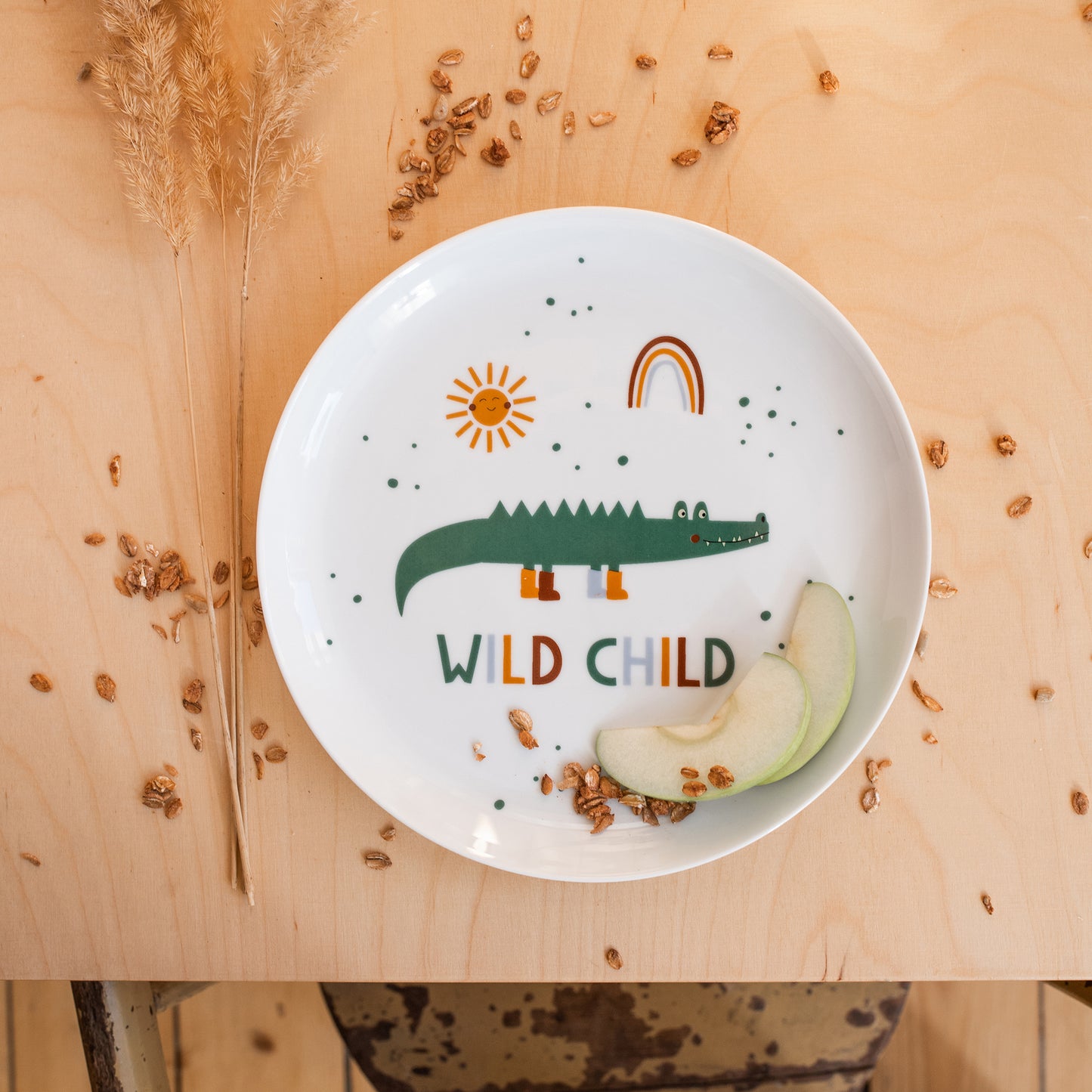 Teller für Kinder aus Porzellan "Wild Child" - 20 cm