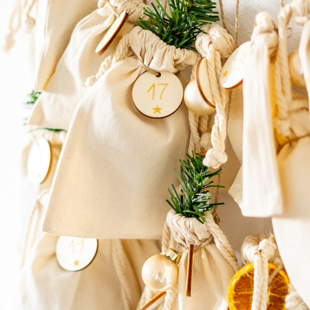 Adventskalender personalisiert zum Befüllen "Weihnachtskugeln"