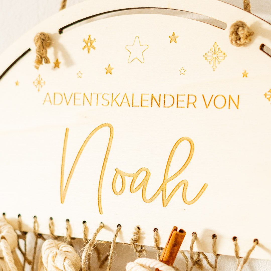 Adventskalender personalisiert zum Befüllen "Floral"