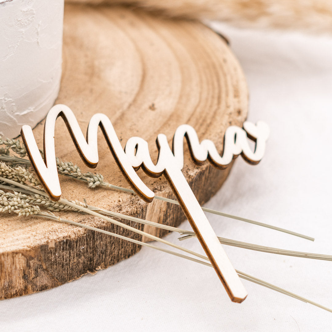 Cake Topper zum Muttertag aus Holz "Mama" - JULIBER MANUFAKTUR