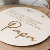 Holzschild Vatertag mit Spruch 