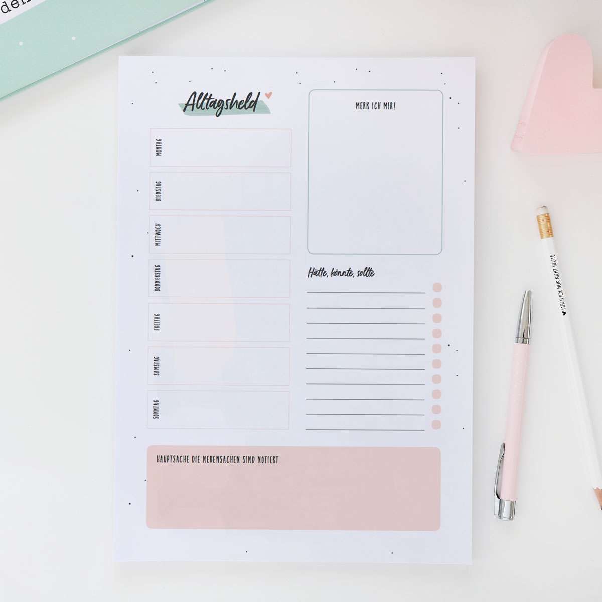 Schreibtisch Organizer A4 „Alltagsheld" - JULIBER MANUFAKTUR