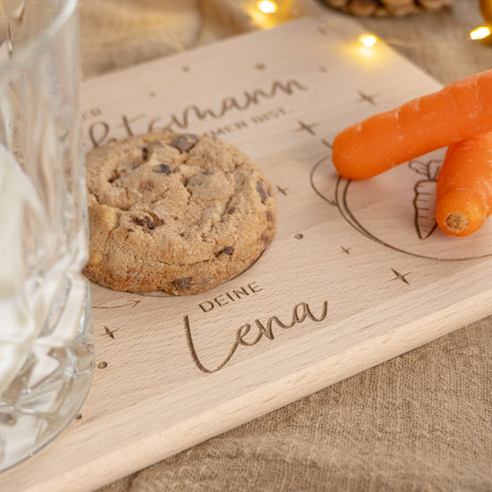 Weihnachtsteller personalisiert für den Nikolaus "Santa-Brett"