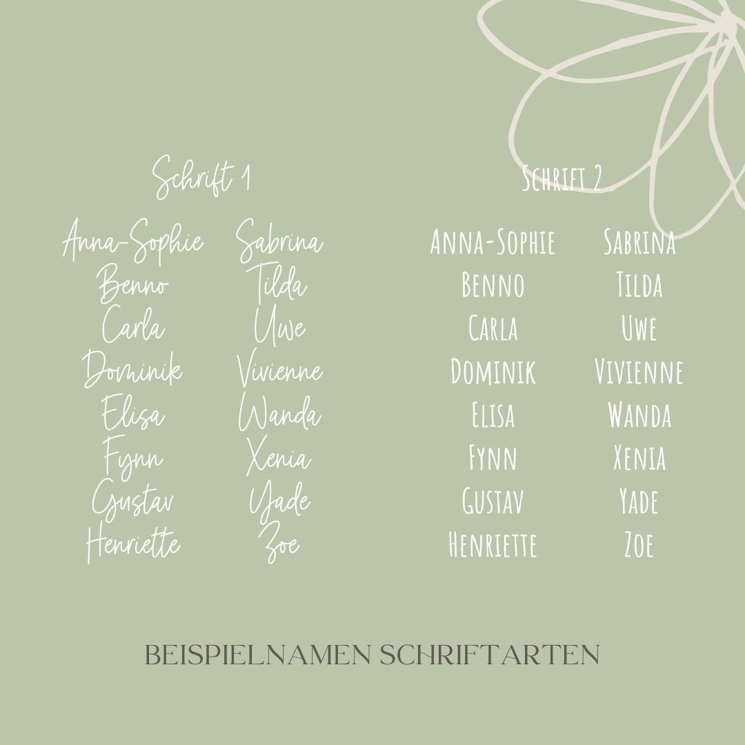 Osterkorb personalisiert aus Weide mit Namensanhänger "Schleife"